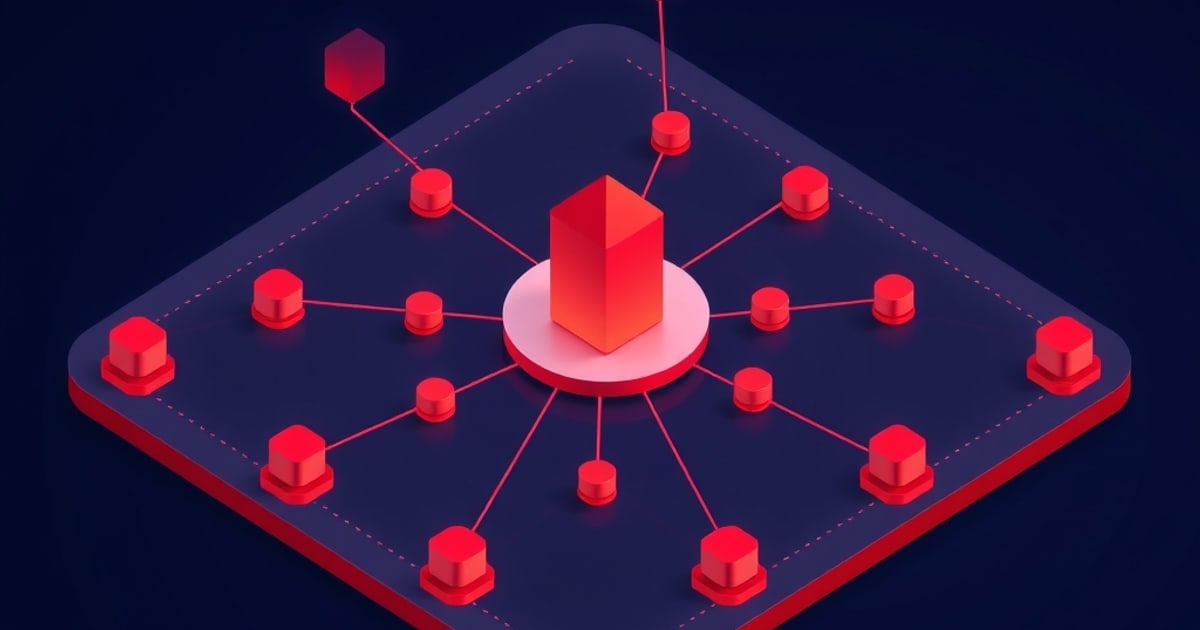 Clean isometric vector illustration showing code and data flow for LLM and RAG app testing with Giskard